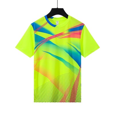 Ρούχα μπάντμιντον Ανδρικά γυναικεία μπλουζάκια πινγκ πονγκ Πικλέμπολ με κοντομάνικο μπλουζάκι τένις Αγωνιστικό μπλουζάκι προπόνησης που απορροφά τον ιδρώτα