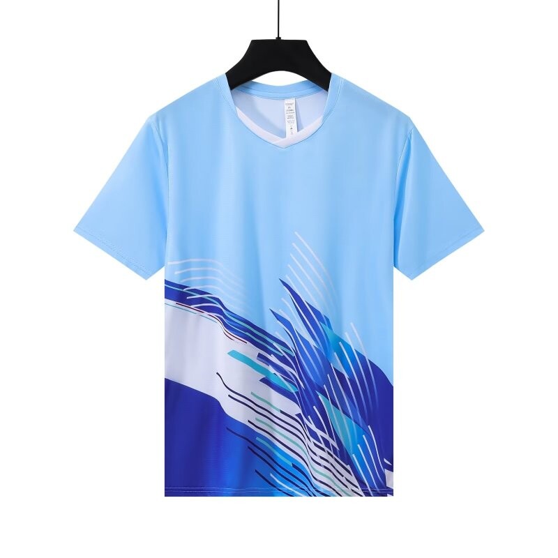 Ρούχα μπάντμιντον Ανδρικά γυναικεία μπλουζάκια πινγκ πονγκ Πικλέμπολ με κοντομάνικο μπλουζάκι τένις Αγωνιστικό μπλουζάκι προπόνησης που απορροφά τον ιδρώτα