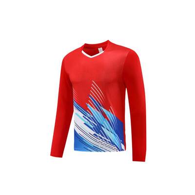 Φθινοπωρινό μακρυμάνικο μπλουζάκι πινγκ πονγκ με λαιμόκοψη με λαιμόκοψη Unisex μπάντμιντον Τζέρσεϊ Ανδρικές Γυναικείες Παιδικό Πινγκ πονγκ Πουκάμισο Pickleball Ρούχα