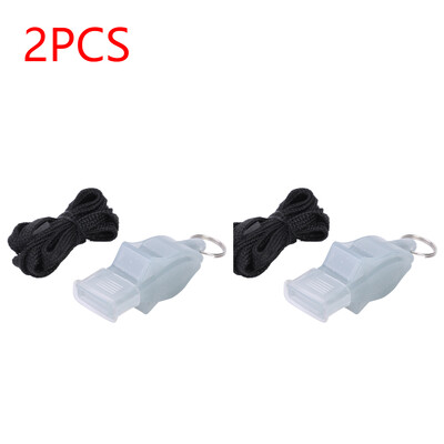 1-5 БР. Футболна баскетболна свирка с висящ ремък Спортна тренировка за бягане Рефери Треньор Пластмасова силна свирка Спорт на открито