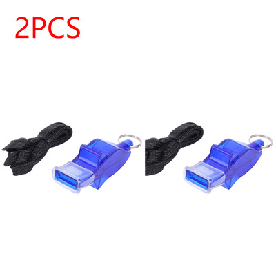 1-5 БР. Футболна баскетболна свирка с висящ ремък Спортна тренировка за бягане Рефери Треньор Пластмасова силна свирка Спорт на открито