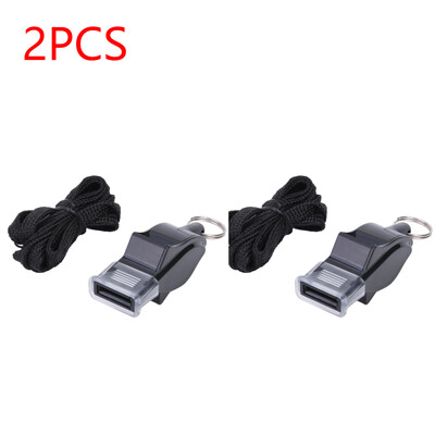 1-5 БР. Футболна баскетболна свирка с висящ ремък Спортна тренировка за бягане Рефери Треньор Пластмасова силна свирка Спорт на открито