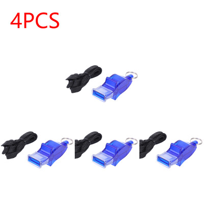 1-5 БР. Футболна баскетболна свирка с висящ ремък Спортна тренировка за бягане Рефери Треньор Пластмасова силна свирка Спорт на открито
