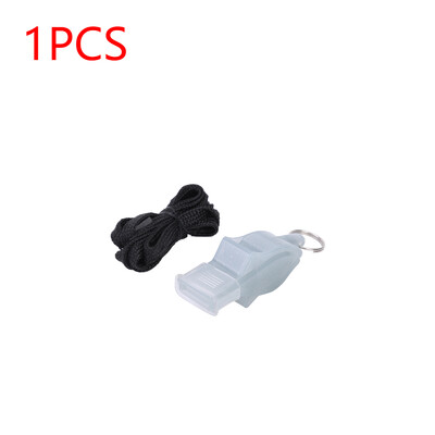 1-5 БР. Футболна баскетболна свирка с висящ ремък Спортна тренировка за бягане Рефери Треньор Пластмасова силна свирка Спорт на открито