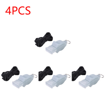 1-5 БР. Футболна баскетболна свирка с висящ ремък Спортна тренировка за бягане Рефери Треньор Пластмасова силна свирка Спорт на открито