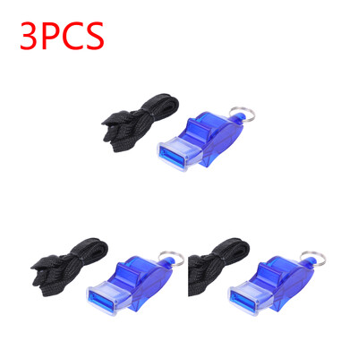 1-5 БР. Футболна баскетболна свирка с висящ ремък Спортна тренировка за бягане Рефери Треньор Пластмасова силна свирка Спорт на открито