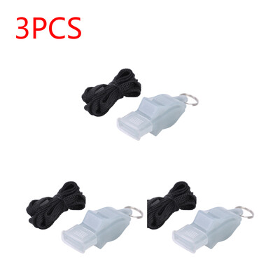 1-5 БР. Футболна баскетболна свирка с висящ ремък Спортна тренировка за бягане Рефери Треньор Пластмасова силна свирка Спорт на открито