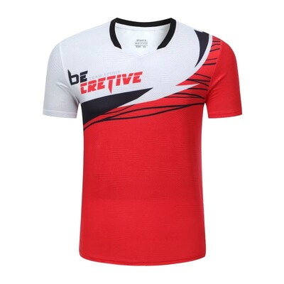 Ρούχα τένις για άνδρες γυναίκες 2024 Μπάντμιντον κοντομάνικο πουκάμισο Οικογενειακή προπόνηση Πινγκ πονγκ Τζέρσεϊ που απομακρύνει την υγρασία αθλητικά μπλουζάκια