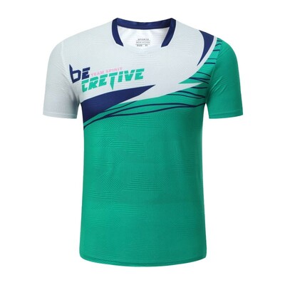 Ρούχα τένις για άνδρες γυναίκες 2024 Μπάντμιντον κοντομάνικο πουκάμισο Οικογενειακή προπόνηση Πινγκ πονγκ Τζέρσεϊ που απομακρύνει την υγρασία αθλητικά μπλουζάκια