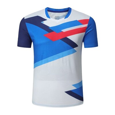 Ρούχα τένις για άνδρες γυναίκες 2024 Μπάντμιντον κοντομάνικο πουκάμισο Οικογενειακή προπόνηση Πινγκ πονγκ Τζέρσεϊ που απομακρύνει την υγρασία αθλητικά μπλουζάκια