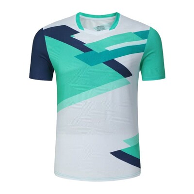 Ρούχα τένις για άνδρες γυναίκες 2024 Μπάντμιντον κοντομάνικο πουκάμισο Οικογενειακή προπόνηση Πινγκ πονγκ Τζέρσεϊ που απομακρύνει την υγρασία αθλητικά μπλουζάκια