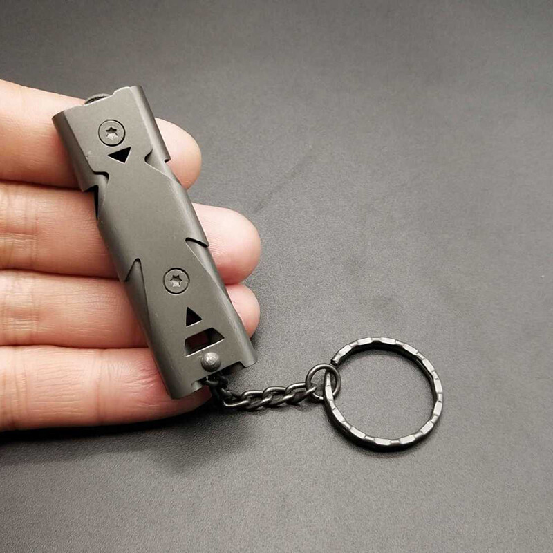 Izdzīvošanas svilpe Dubultās caurules plīsuma skaņas svilpe āra palīdzības svilpe nerūsējošā tērauda zemestrīces katastrofas svilpe