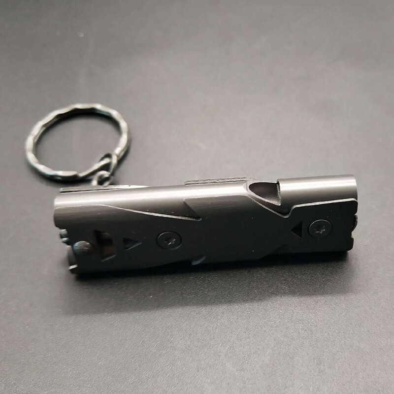 Izdzīvošanas svilpe Dubultās caurules plīsuma skaņas svilpe āra palīdzības svilpe nerūsējošā tērauda zemestrīces katastrofas svilpe