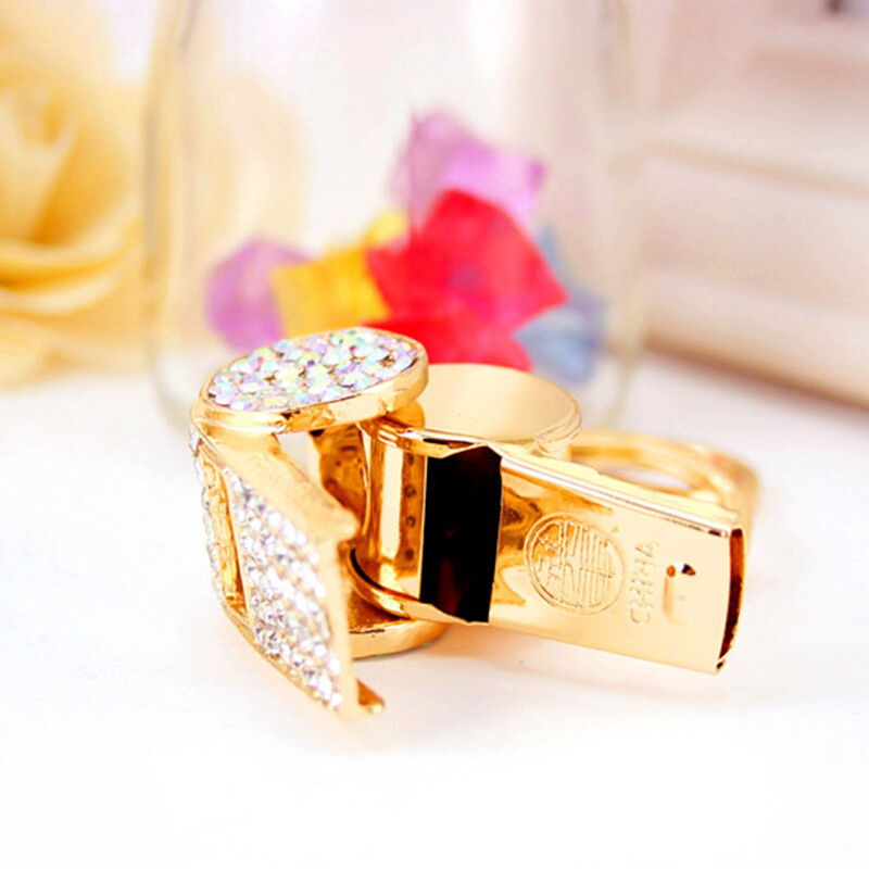 Puikus deimantinis Ref Whistle Raktų pakabukas Krepšys Kabantis Priedai Švilpukas pakabukas Kalnų krištolas