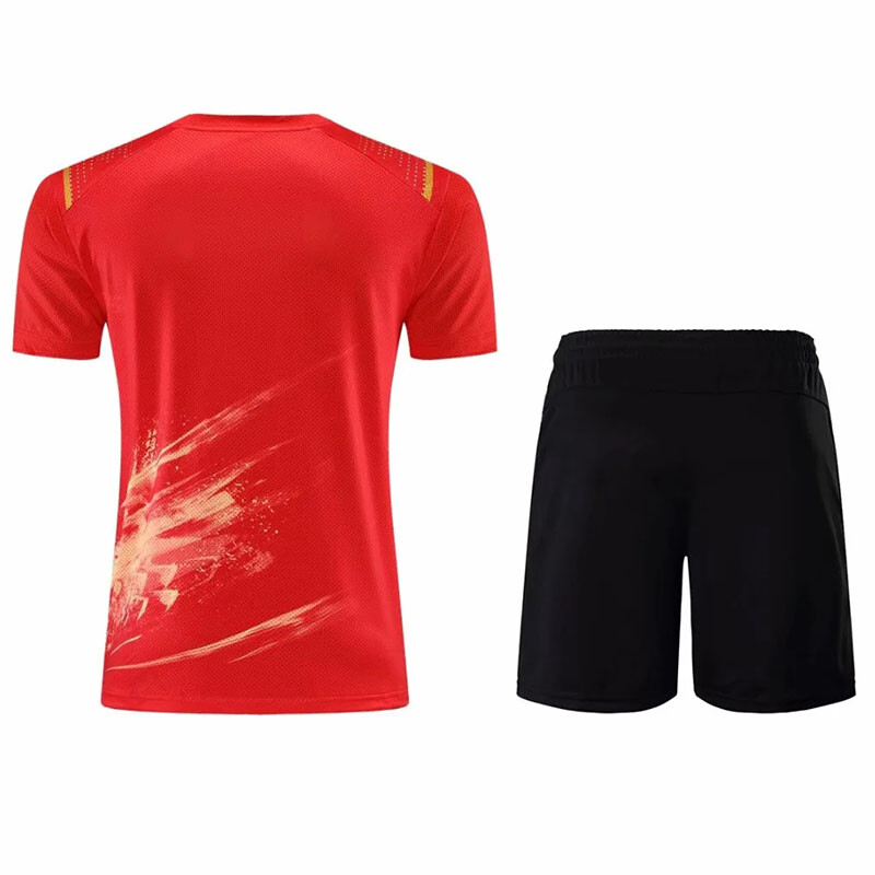 2021 Νέοι άντρες και γυναίκες ΚΙΝΑ Dragon Table Tennis Jerseys Σορτς Σετ, Ανδρικά και παιδικά πουκάμισα μπάντμιντον ρούχα πινγκ πονγκ αθλητικά κοστούμια