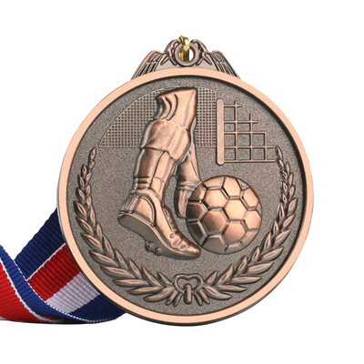 Aukso sidabro bronzos metalo apdovanojimo medaliai Nugalėtojo apdovanojimas Futbolo varžybų prizai sporto akademikams ar bet kokio skersmens varžyboms