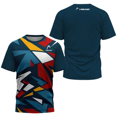 Fashion Simplicity Μονόχρωμο Αθλητικό Ανδρικό μπλουζάκι Μπάντμιντον Προπόνηση πινγκ πονγκ Ρούχα casual κοντομάνικο μπλουζάκι