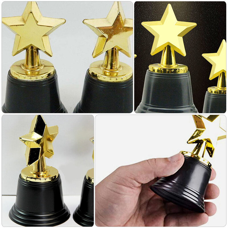 12 ks trofejí v tvare hviezdy, multifunkčné športové trofeje, krehké trofeje, detské potreby