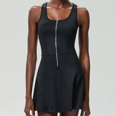 Jednodijelna teniska haljina Ženska ljetna jednobojna suknja za trčanje na otvorenom Prozračni brzosušivi kombinezon Prozračna odjeća za teretanu