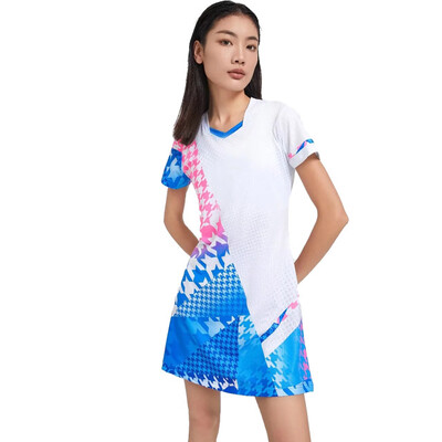 Sport Badminton Ženska teniska haljina kratkih rukava Stolni tenis Golf Žensko odijelo Teniska haljina za trčanje za djevojčice Ženske majice za jogu