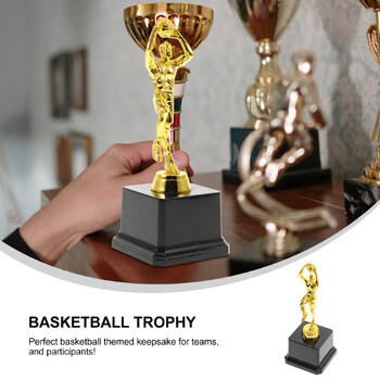 Personalized Trophy Plastic Basketball Figur Trophy Prime for Tournaments Competitions (Χρυσή)