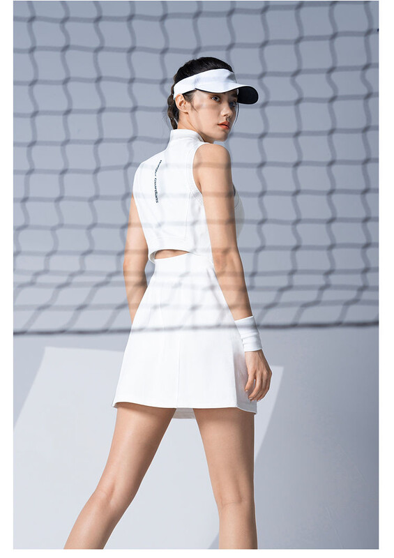 Naiste tennisekleidid golfirõivad polo Ameerika vabaaja V kraega golfi tennisekleit sulgpalliseelik, naiste spordiriietus