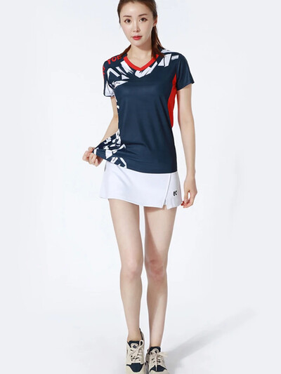 „Faztonvg“ nauji badmintono drabužiai, greitai džiūstantys, kvėpuojanti badmintono suknelė, laisvalaikio liekna sportinė apranga trumpomis rankovėmis marškinėliai porai