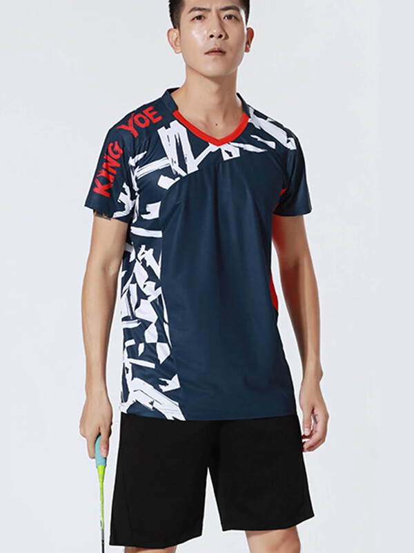 „Faztonvg“ nauji badmintono drabužiai, greitai džiūstantys, kvėpuojanti badmintono suknelė, laisvalaikio liekna sportinė apranga trumpomis rankovėmis marškinėliai porai