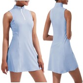 uus naiste tennisekleit, suvine tennisekleit, sisseehitatud lühikesed püksid, varrukateta rinnahoidja, trenn, sport, golf, välitreening