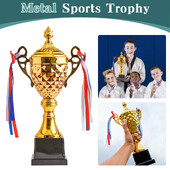 Zlatni trofej Visina pehara 33 cm Nogometni trofej Metalni sportski trofej Pobjednički trofeji Nagradni trofej za pobjednike, djecu i odrasle