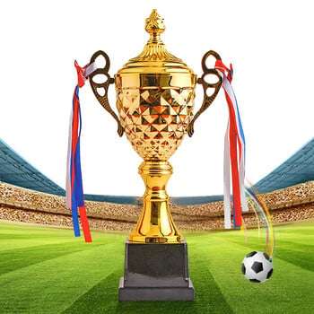 Gold Trophy Cup Ύψος 33cm Football Trophy Metal Sports Trophy Winner Trophies Award Trophy for Winner Παιδιά και Ενήλικες