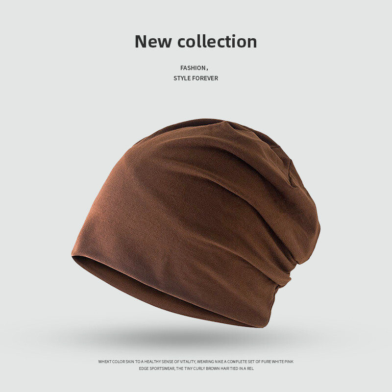 Трансгранични шапки, модерни есенни и зимни шапки, летни шапки за изолация, тънки нощни шапки, дамски шапки с тюрбан, шапки Baotou в корейски стил за мъже