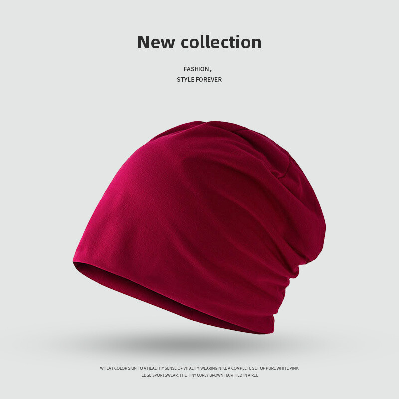 Трансгранични шапки, модерни есенни и зимни шапки, летни шапки за изолация, тънки нощни шапки, дамски шапки с тюрбан, шапки Baotou в корейски стил за мъже