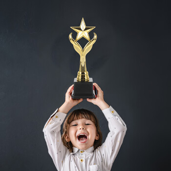 Student Trophy Πλαστικό μοντέλο Χρυσό τρόπαιο Βραβείο Αστείο Aldult τερματοφύλακας Trophy Kid Star Μικρό Κύπελλο Βραβείων Αναμνηστικό για ενήλικες