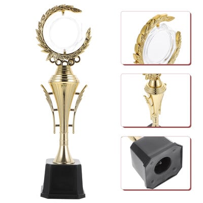 „Gold Top Trophy“ Universalus plastikinis trofėjus, skirtas vakarėliams, rekvizitai, prizai, reikmenys, amatai, suvenyrai, šventės, dovanos