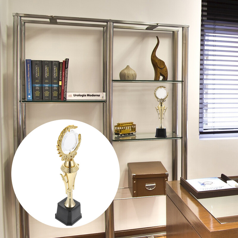 Gold Top Trophy Универсален пластмасов трофей за сувенири за парти Реквизит Печелене на награди Консумативи Занаятчийски сувенири Празненства Подаръци