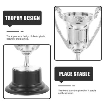 6 τμχ Παιχνίδι ποδοσφαίρου Mini Trophy Party Delicate Small 820X500X450CM Διακοσμητικό Υπέροχο Πλαστικό Ασημένιο Παιδί