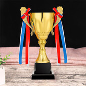 Trofejas balva Metāls Zelts Sasniegumu trofejas Lielas Balvas Trofejas Kauss Augstums 23 cm Spēle Match Trophy Sporta sacensību trofeja