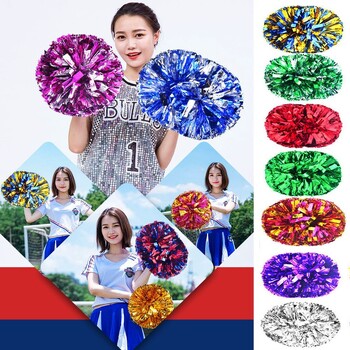 1PC 28cm Игра Pom Poms Мажоретки Cheering Ball Sports Match Vocal Dance Party Concert Decorator Come On Реквизит Клубни консумативи