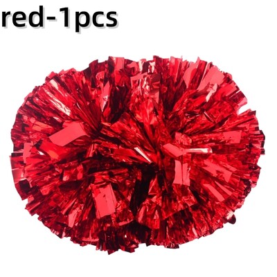 Karsējmeiteņu pomponi ar rokturi uzmundrināšanas bumbiņas lielas zelta sudraba sarkanas dzeltenas zilas roku deju puķes aksesuāri sievietēm, meitenēm