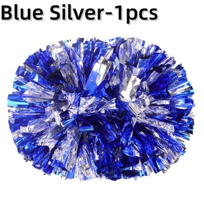 Karsējmeiteņu pomponi ar rokturi uzmundrināšanas bumbiņas lielas zelta sudraba sarkanas dzeltenas zilas roku deju puķes aksesuāri sievietēm, meitenēm