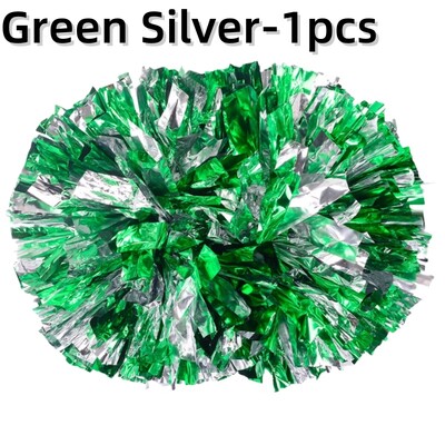 Karsējmeiteņu pomponi ar rokturi uzmundrināšanas bumbiņas lielas zelta sudraba sarkanas dzeltenas zilas roku deju puķes aksesuāri sievietēm, meitenēm