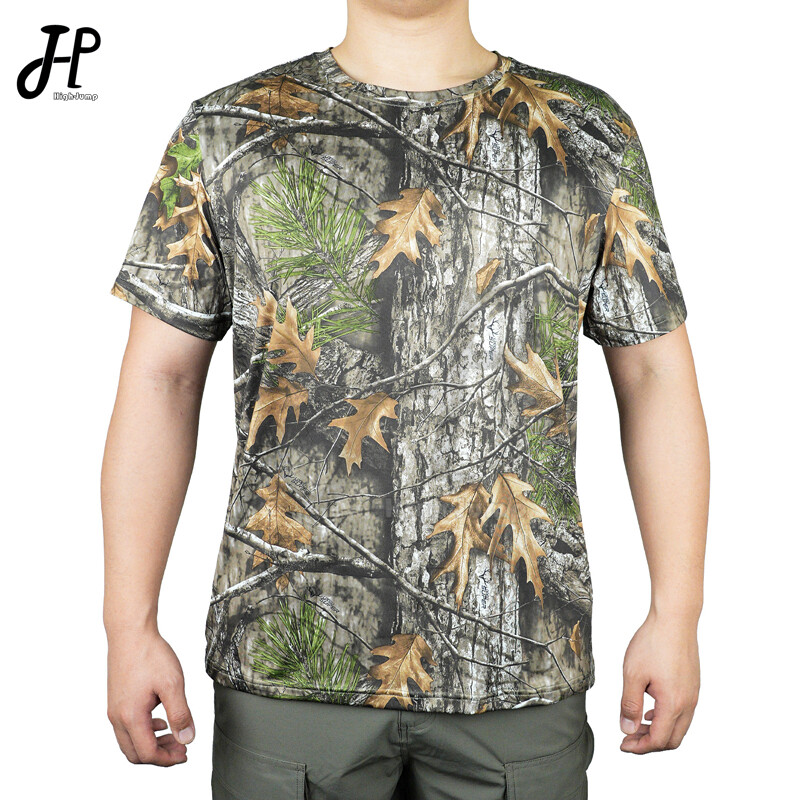 2024 Lovačka majica kratkih rukava Muška 3D Bionic Camo Tree Prozračna odjeća Taktički Paintball bazni sloj Dodaci za lov