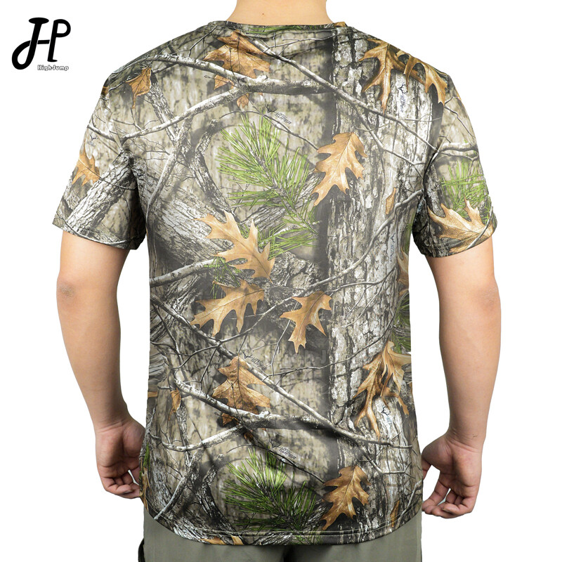 2024 Lovačka majica kratkih rukava Muška 3D Bionic Camo Tree Prozračna odjeća Taktički Paintball bazni sloj Dodaci za lov