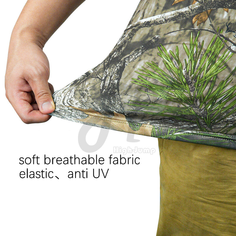 2024 Lovačka majica kratkih rukava Muška 3D Bionic Camo Tree Prozračna odjeća Taktički Paintball bazni sloj Dodaci za lov