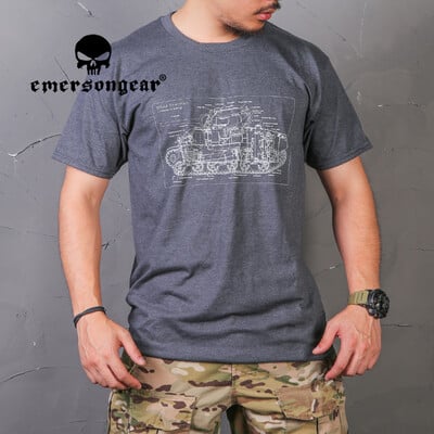 EMERSONGEAR Tactical Fashion Casual Shirt Sport Mens T-shirt Home Outdoor Culture Tshirt Ежедневен спорт