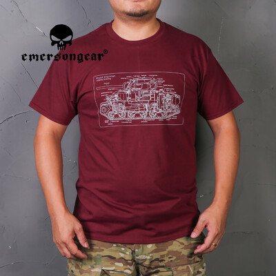 EMERSONGEAR Tactical Fashion Ikdienas krekls Sporta Vīriešu T-krekls Mājai Āra kultūras krekls Ikdienas sports