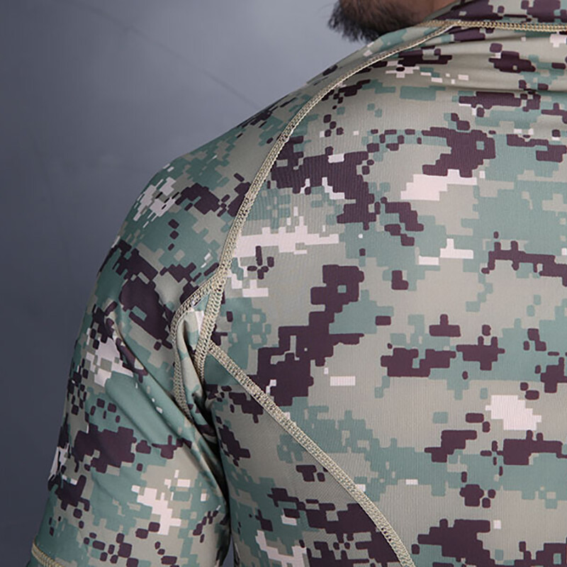 Emersongear Tactical Skin Tight Base Layer Skriešanas krekli Kamuflāžas Šorti Piedurknēm Āra Sporta Sviedri novadošs T-krekls AOR2