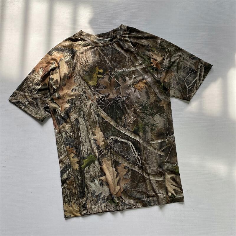 Vīriešu medību T-krekli Ātri žūstoši maskēšanās T-krekli Elpojošs Viegls militārais apģērbs ASV izmēra āra krekls