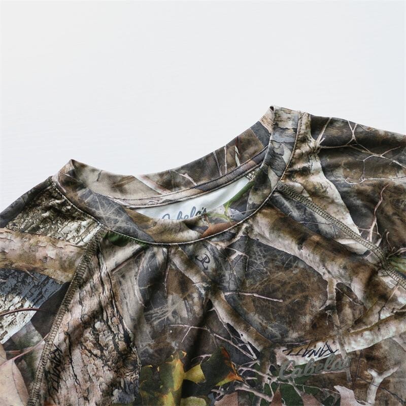 Vīriešu medību T-krekli Ātri žūstoši maskēšanās T-krekli Elpojošs Viegls militārais apģērbs ASV izmēra āra krekls